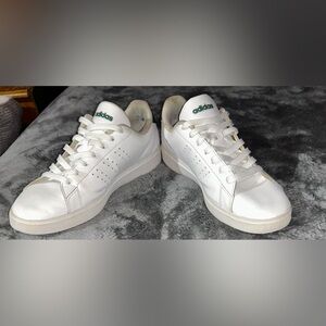 Adidas Classic White and Green Sneakers